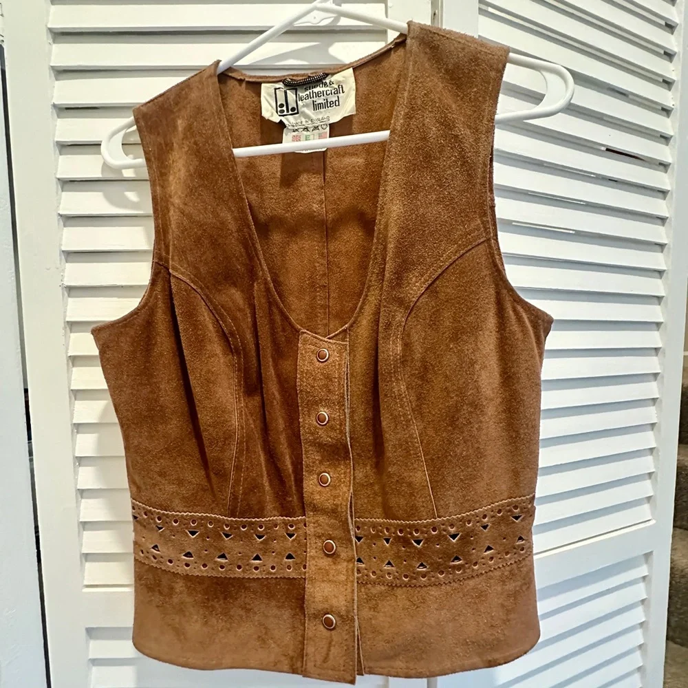 Brown Suede Vest - Picture 2 of 12